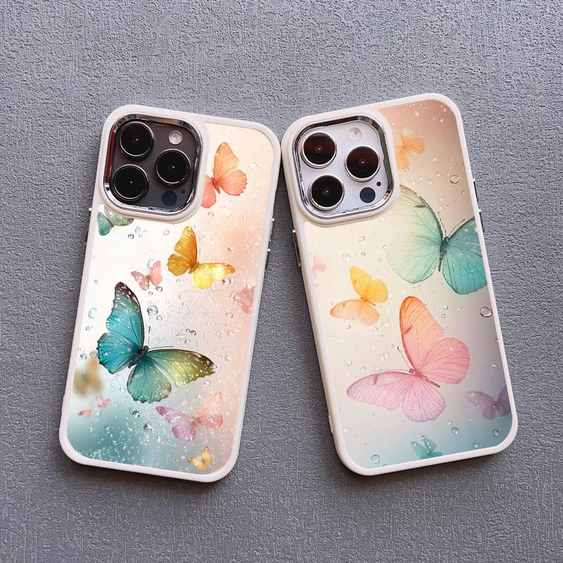 Variety Colorful Butterfly Silicone Phone Case For IPhone 14 15 16 Pro Max Plus 11 12 13 Pro Max X XS XR 7 8 Plus SE2 Back Cover