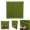 64 Pockets Vertical Outdoor Garden Felt Plants Flower Growing Bag Wall Hanging Planter (Green)