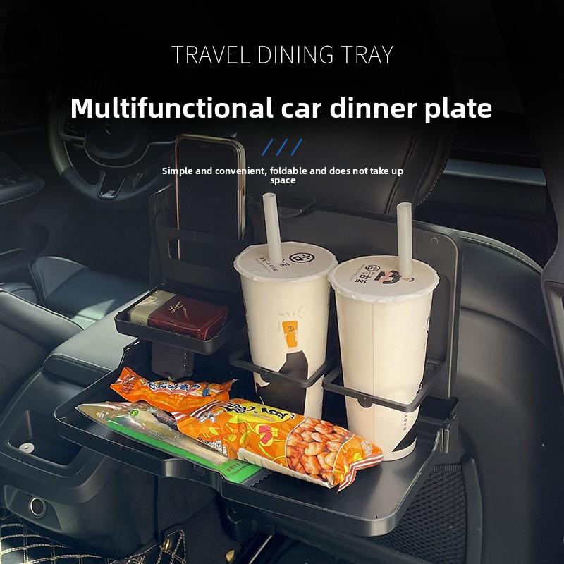 Multi-functional Children's Meal Tray with Foldable Car Mounting Bracket