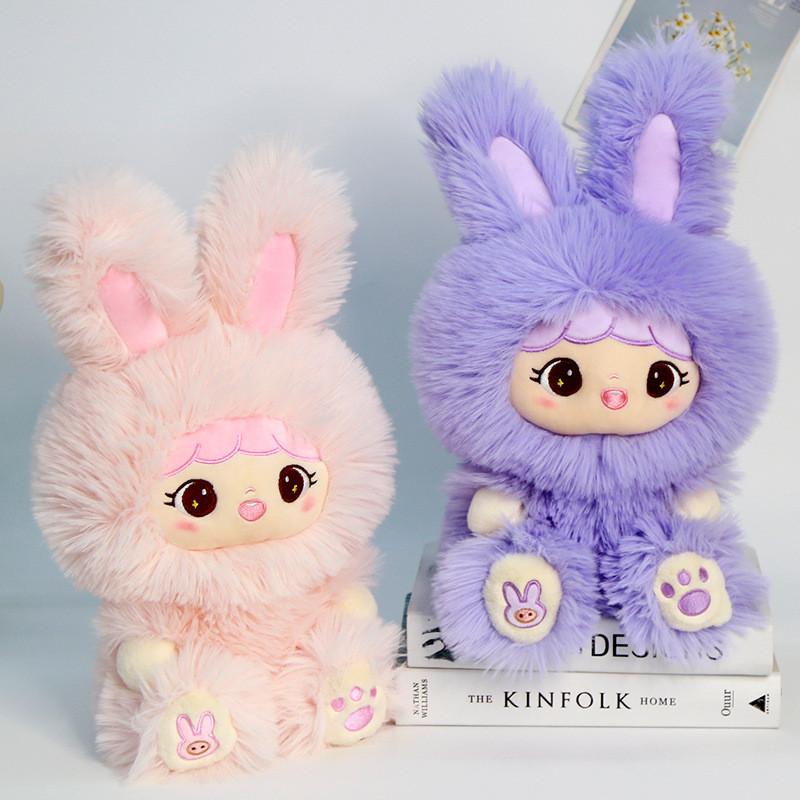 Cartoon Long Cute Eared Rabbit Plush Toy Girl Children Companion Birthday Gift