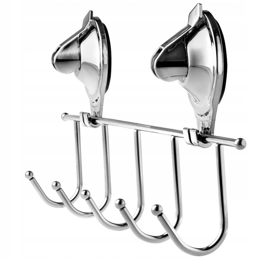 KADAX Bathroom Suction Cup Hanger for Towels Steel