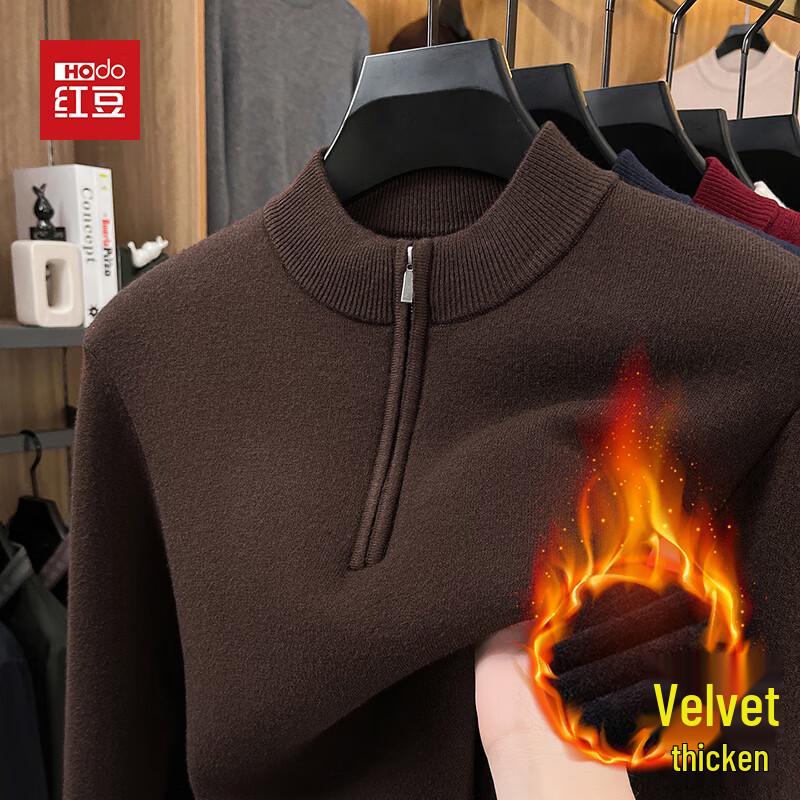 Gruby sweter męski Hodo z podszewką z polaru