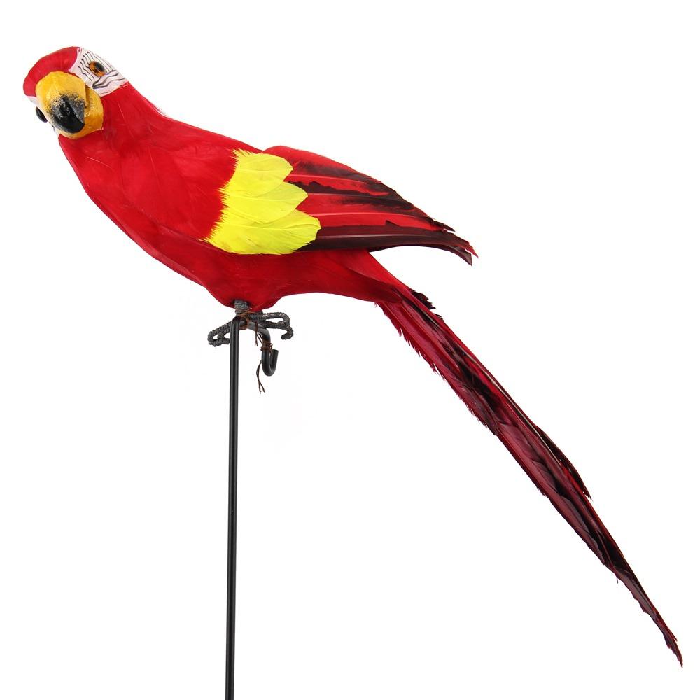 Multicolor Artificial Bird Model Foam Garden Decorative Bird Simulation Parrot  Garden Ornament