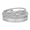 Geometrisches Offenes Armreif aus Titanstahl für Herren und Damen Trendiger Schmuck Geschenk für Reisen