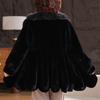 Luxurious Winter Faux Fur Coat for Women Thick Warm Outerwears Elegant Middle-aged Woman Fur Jacket