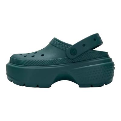 Lightweight Slip-On Clogs Women Footwear Dark-Green 209347-302