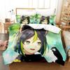 Kawaii Genshin Impact Tighnari Duvet Cover for Boys Bedroom Single Twin Full Queen King Size  Quilt Cover Pillowcase