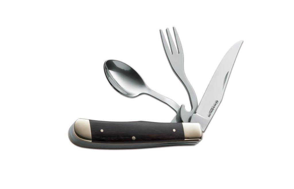 

BOKER Magnum Инструмент Bon Appetit Кемпинг Японский Magnum/Boker #01LL209 Ложка, Вилка, Нож, Нож, Альпинизм, [Официальный продукт]