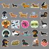 50 Dachshund Dog Dog Cartoon Cute Animal Children's DIY Skateboard Mobile Phone Case Suitcase Stickers