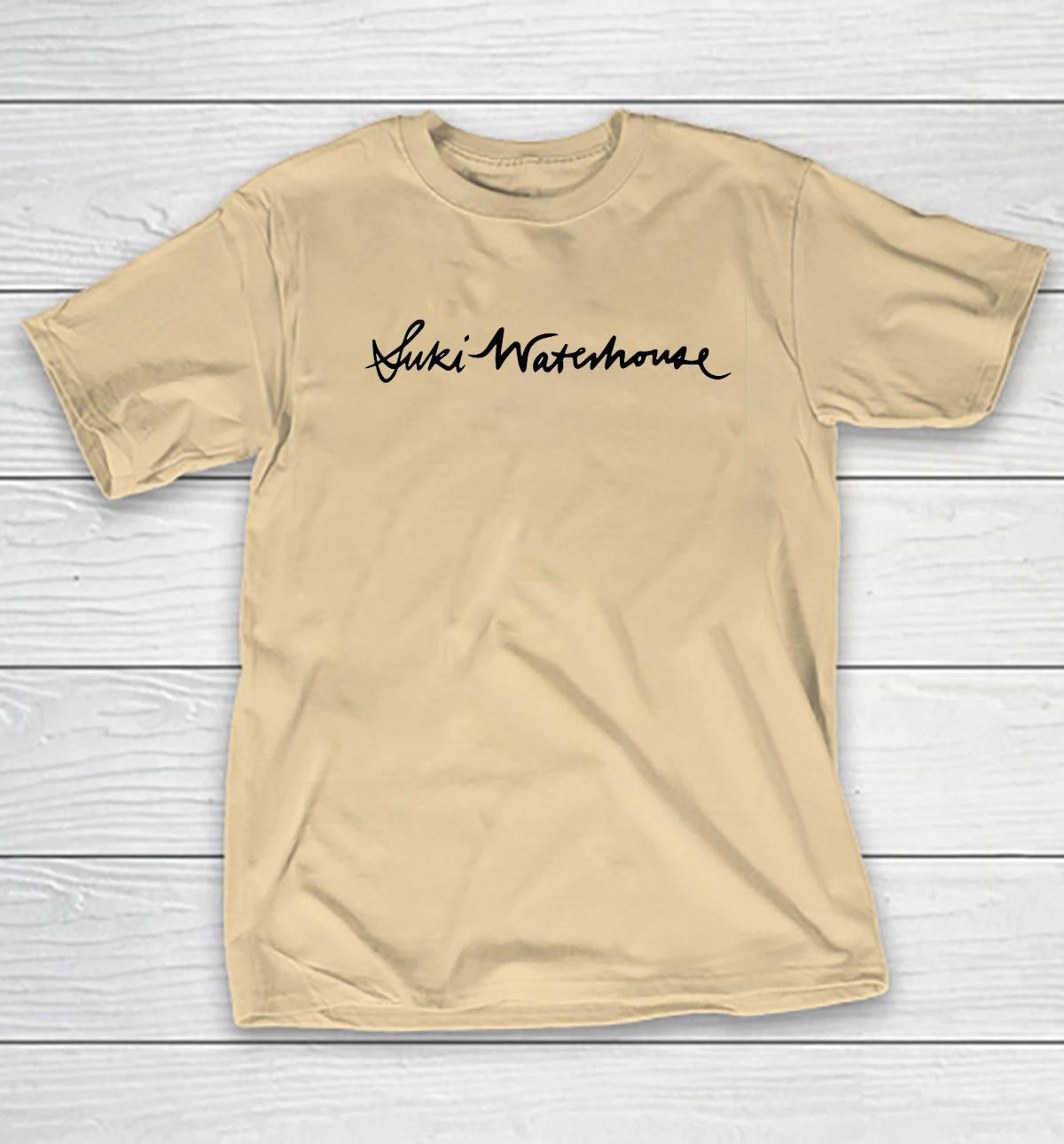 Suki Waterhouse LOGO White Cotton Shirt Full size S-5XL CS210 S