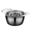 Pomegranate Peeling Artifact Deseeder Tool with Bowl Kitchen Juicers Peeler Convenient Stainless Steel Fruit Opener