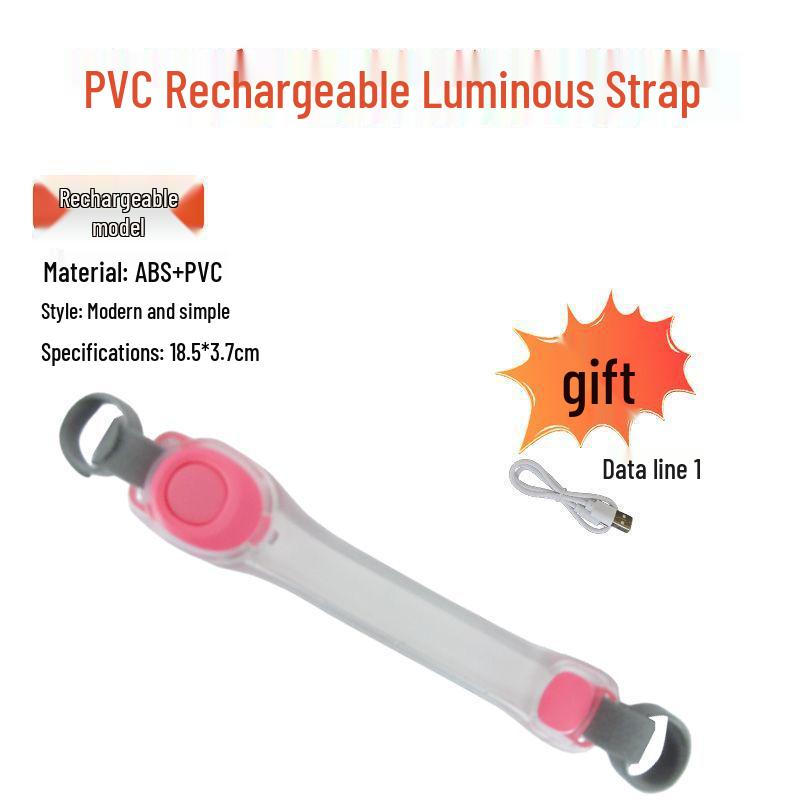 Luminous Rechargeable Dog Collar & Multifunctional Children s Night Strap. Rechargeable (Includes Charging Cable)