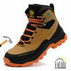 Indestructible Shoes for Men Work Boots Puncture Proof Safety Work Shoes for Men Anti-slip Labor Shoes Steel Toe Cap Sneakers