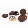 Walnut Wood Ashtray with Lid - Stainless Steel, High-End Design for Home or Office Use, Anti-Ash Flying