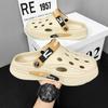 Hole shoes men's summer wear sandals wear-resistant garden shoes breathable bread head sports casual slippers men