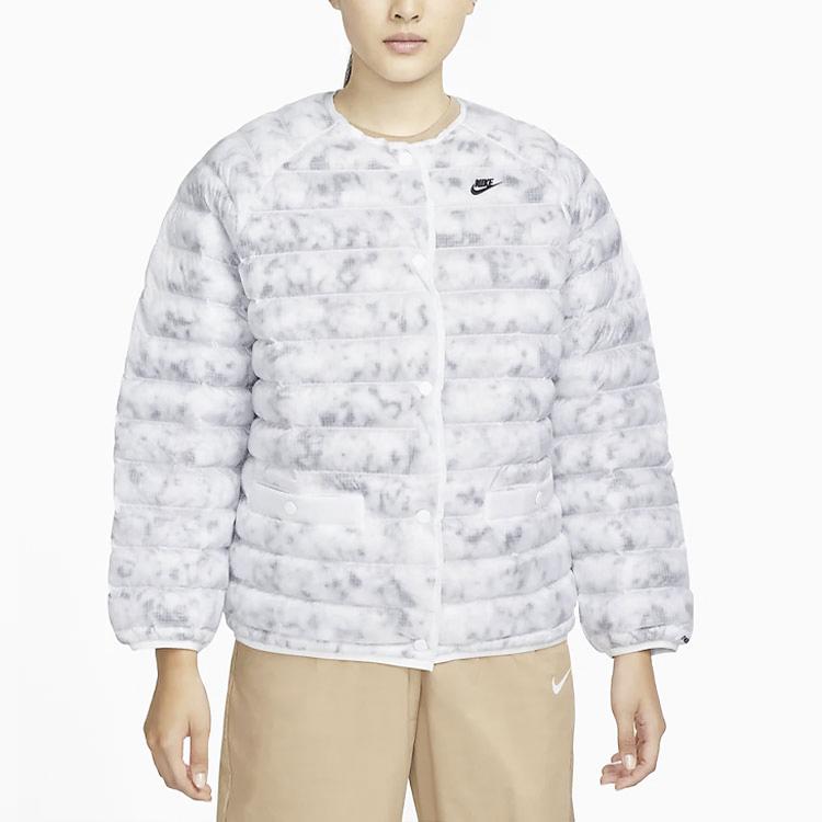 Nike Windproof Loose Two-In-One Hooded Jacket Women Jackets Beige DD4661-715