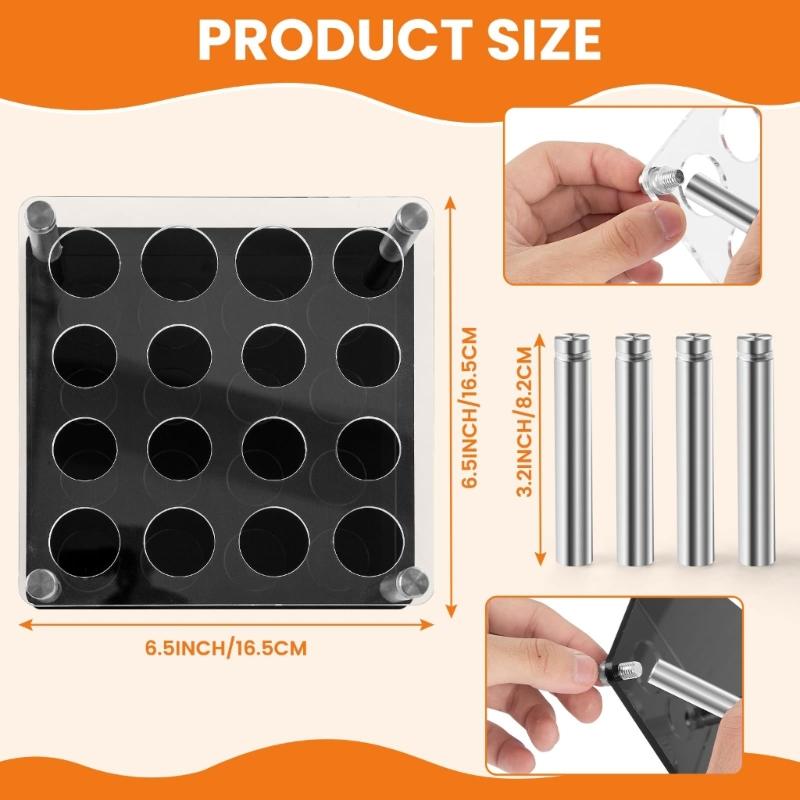 Chess Mold Support Professional Game Pieces Organizer Acrylic Display Stand for Silicone Molds Game Kit Accessories