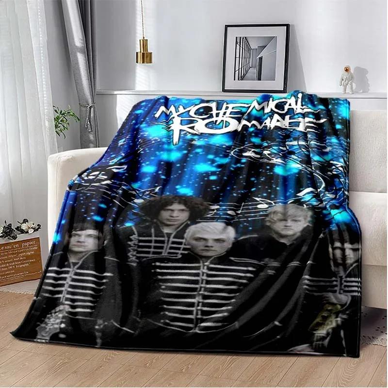 My Chemical Romance Band Throw Blanket Lightweight Warm Insulation for Sofa Bed Office Car Knee Pads Decke couverture stragulum