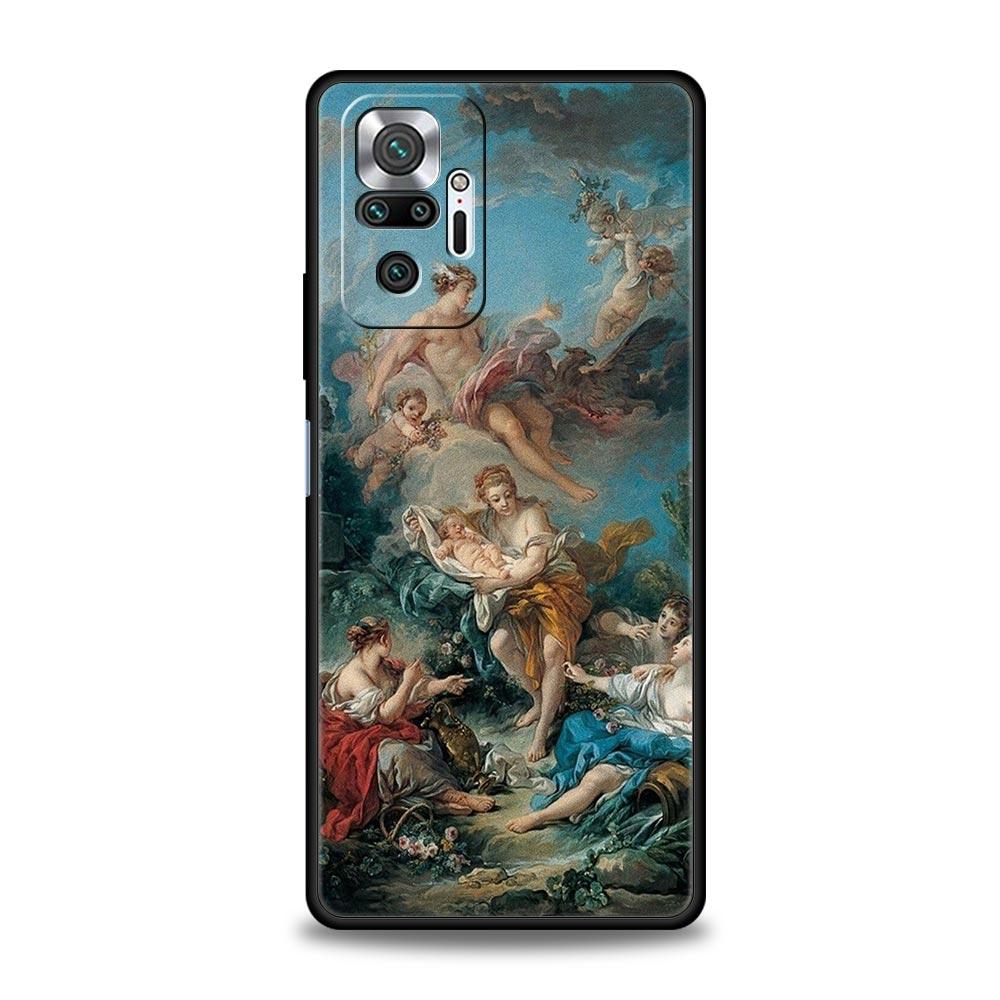 Classical Aesthetic Art Phone Case For Xiaomi Redmi Note 14 13 5G 10 11 12 Pro Plus 4G 14C 13C 12C 10C Black Cover