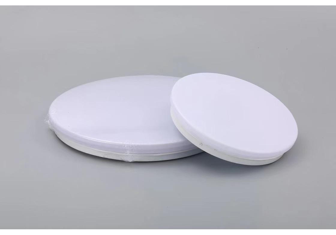 Ultra-Thin LED Ceiling Light with Sound and Light Control for Corridors, Balconies, Bathrooms & Bedrooms - All White White Ceiling Light 12W (220mm)