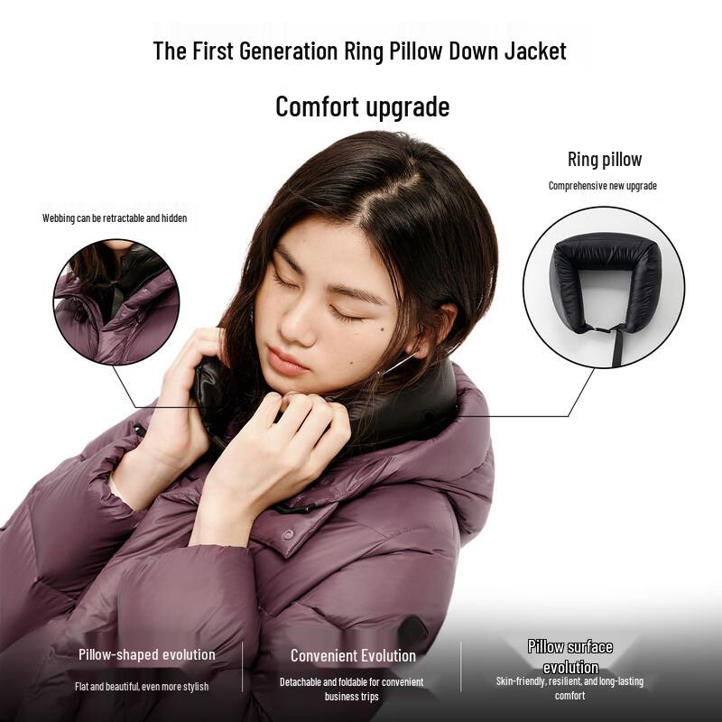 Aileiyi 2025 Star Ring Series Unisex Hooded Down Puffer Jacket