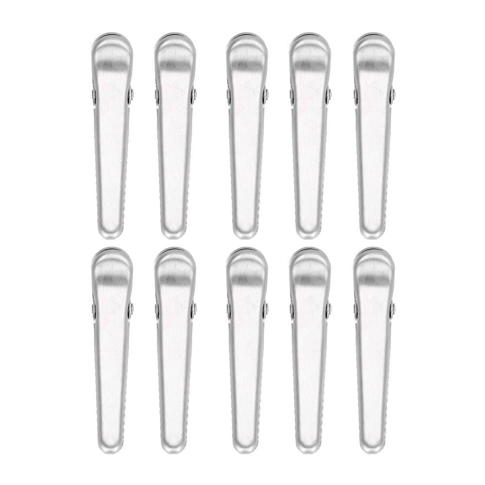 10 PCS Silver Bag Sealing Clip Food Storage Bag Clip  Snacks Storage Bread Storage