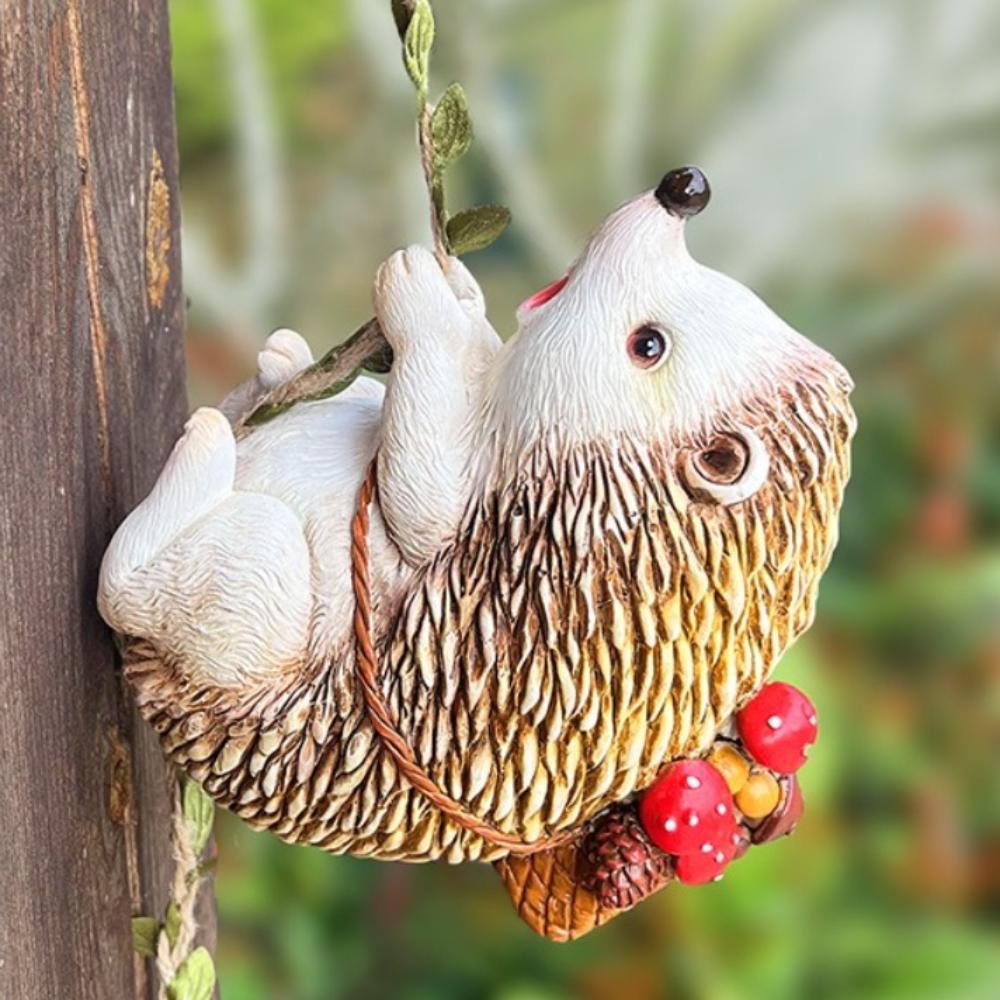 

Cute Simulation Hedgehog Pendant Resin Landscape Animals Decoration Home Decoration Hedgehog