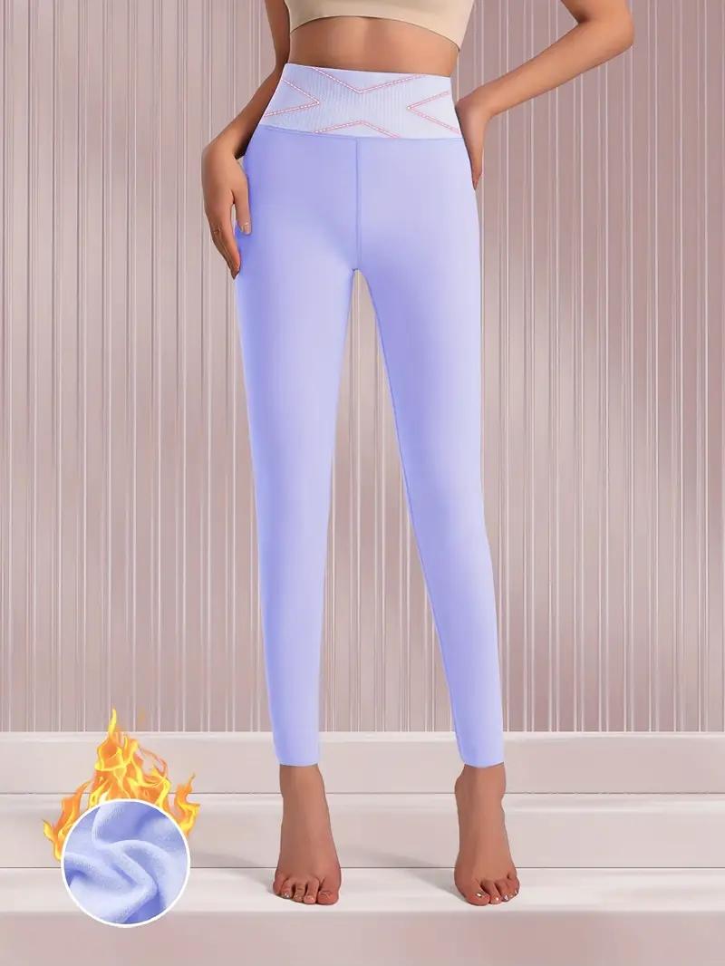 

Зимние Термальные Теплые Брюки Леггинсы с Высокой Посадкой и Эффектом Похудения для Женщин Теплые Колготки Высокоэластичные Женские Теплые Леггинсы M