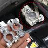 2pcs Battery Terminal Clamp Zinc Alloy Positive & Negative Pole Auto Car Screw Connector Car Battery Terminal Clamp Accessories