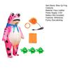 Inflatable Frog Costume for Adults Kids Funny Blow Up Frog Costume with Air Pump Frog Onesie Suit for Halloween Party