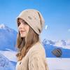 Winter Knit Beanie With Rolled Edge And Design For Casual And Sport Use