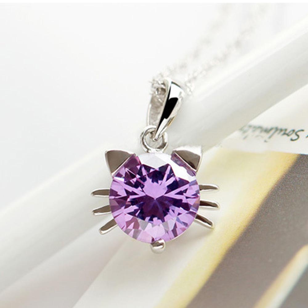 Korean Cute Cat Elf Pendant Necklace - Short Fashion Clavicle Chain for Women