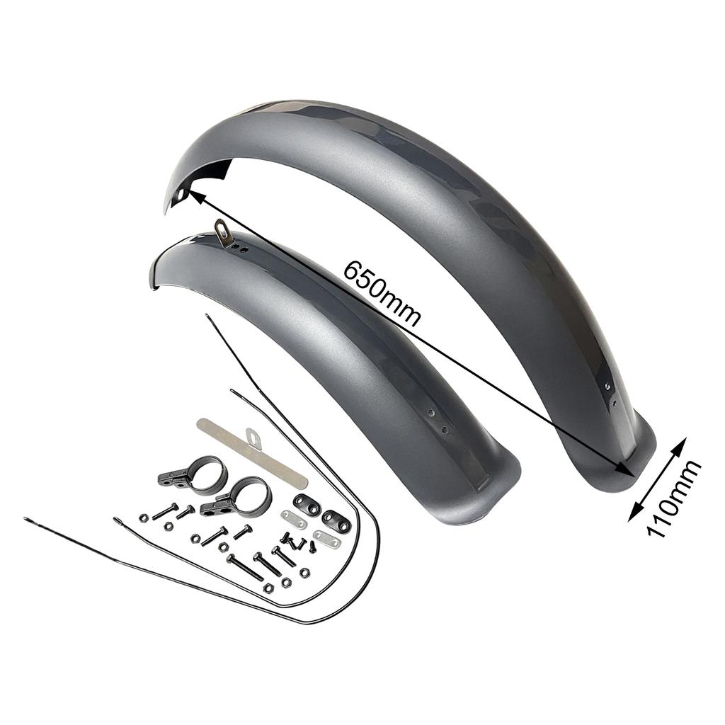 Bike Fenders 26/20" X4.0 Fat Tire Mud Guards Bike Mudguard Front Rear Set Accs for Snowroad Mountain Road Bike Traveling Outdoor