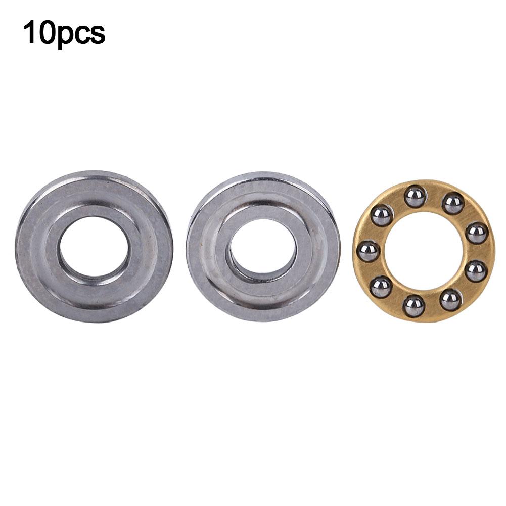 10pcs Thrust Ball Bearing Miniature High Precision Flat Steel Bearings Set