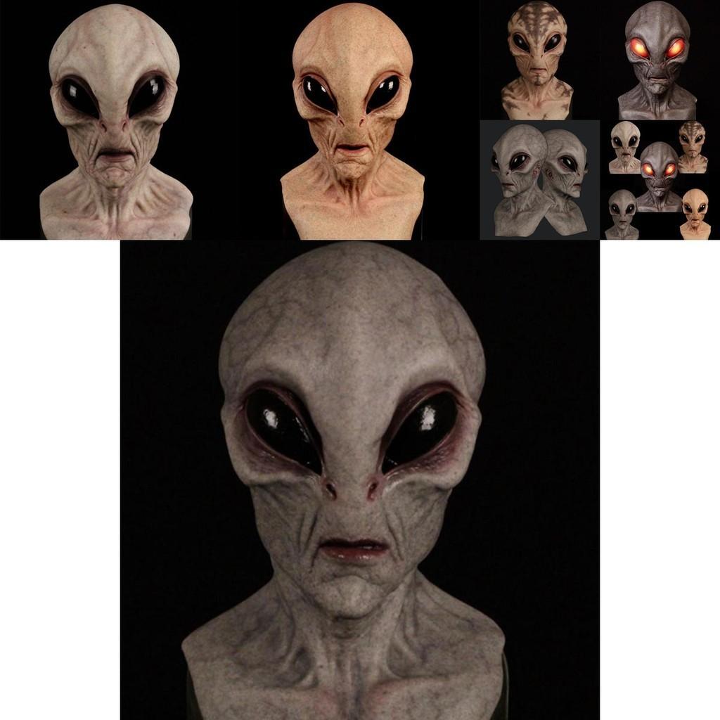 Unique Design Alien Mask For Halloween Full Head Alien Mask With Terrifying Features