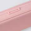 Boîte à fournitures de bureau portable, fine et de grande capacité, couleur macaron, avec compartiments de rangement et coque antichoc. Organisateur de stylos de bureau.