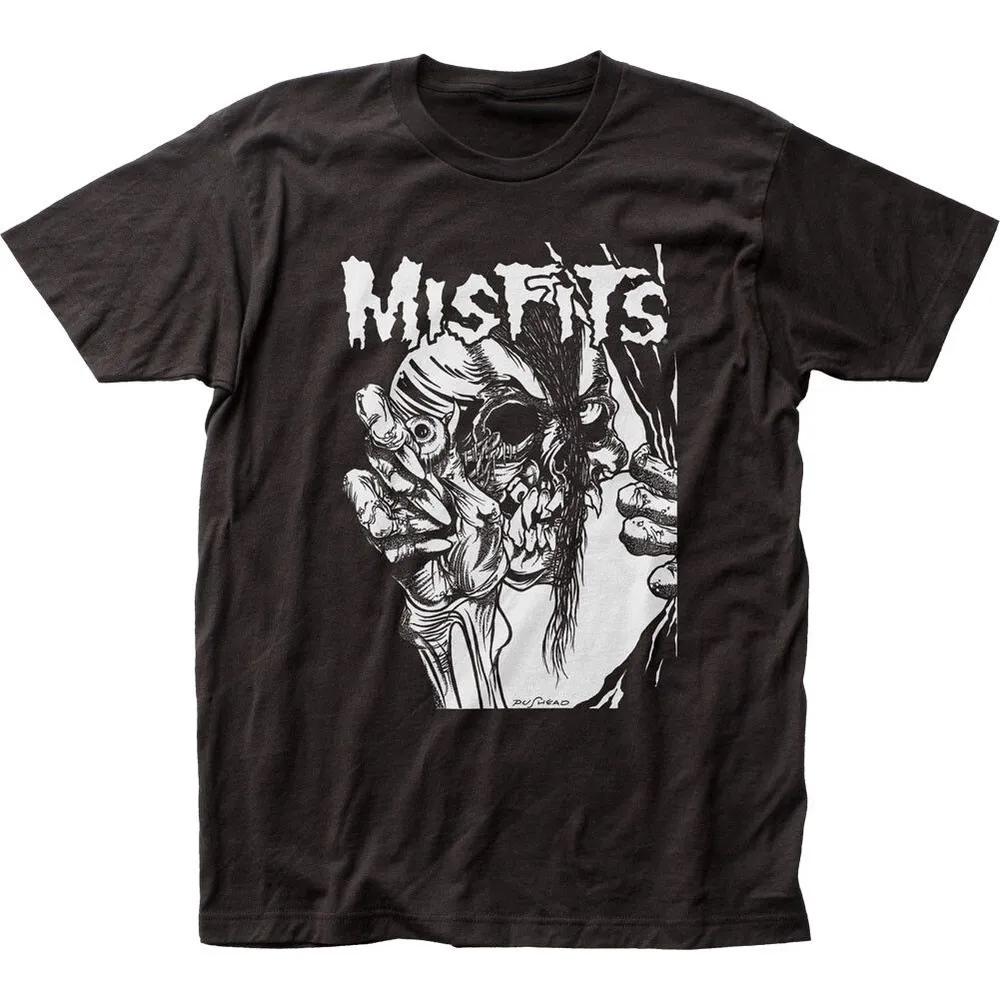 Unisex Short Sleeve Crew Neck Cotton T Shirt Misfits Pushead Eyeball XL
