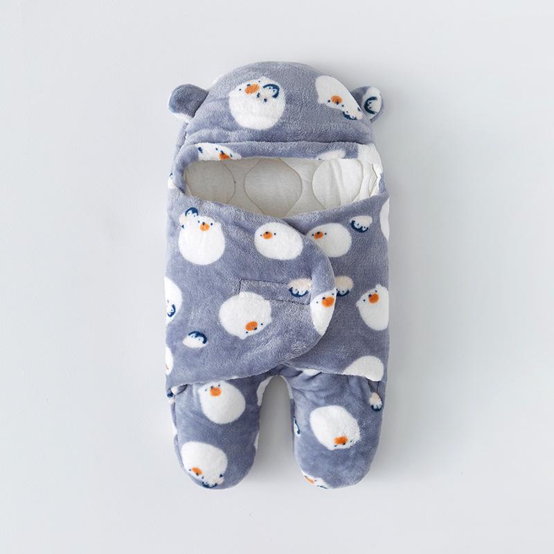 Anti-Startle Cotton Swaddle Blanket for Newborns - All-Season Baby Sleeping Bag