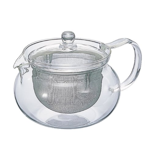 HARIO Chacha Teapot, Round, 700ml Capacity, Heat-Resistant Glass, Perfect Gift, CHJMN-70T