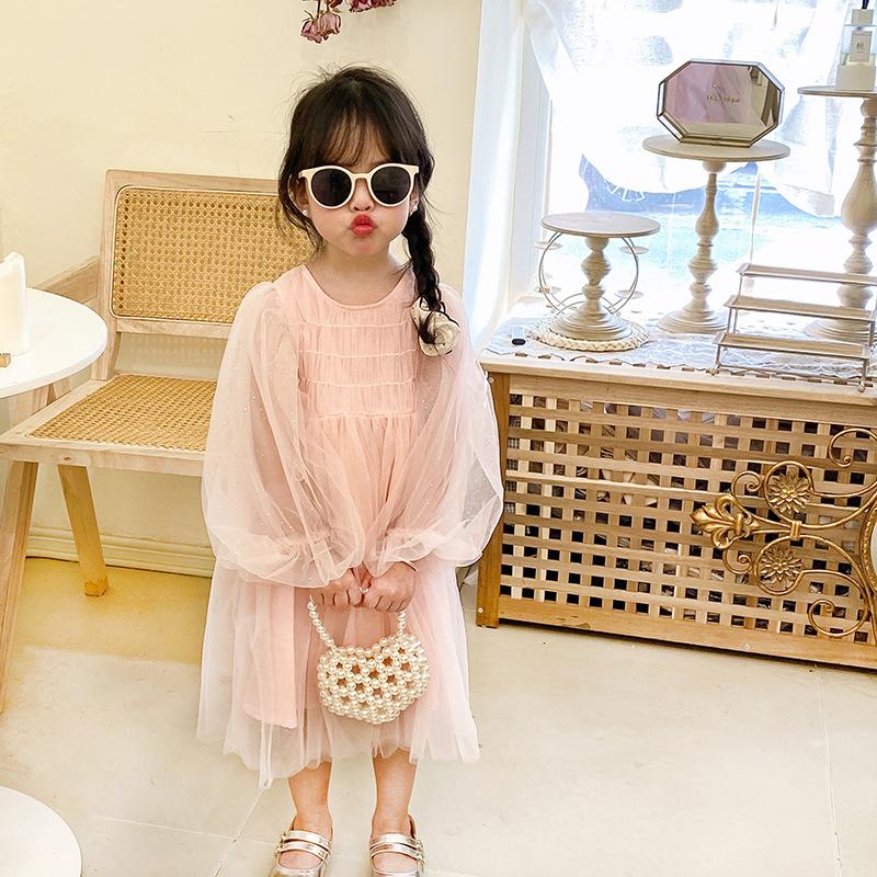 Adorable Little Bag for Children - Little Princess Trendy Pearl Mini Handbag for Cross-body or Shoulder Wear