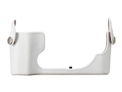 OM Olympus Echtleder-Bodyjacke Weiß SYSTEM/Olympus CS-54B