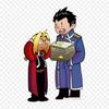 Thermal Sticker Patch On Clothing Cartoon Edward Elric Winry Rockbell Iron On Patch For T-Shirt Dress DIY Washable A-Level Applique