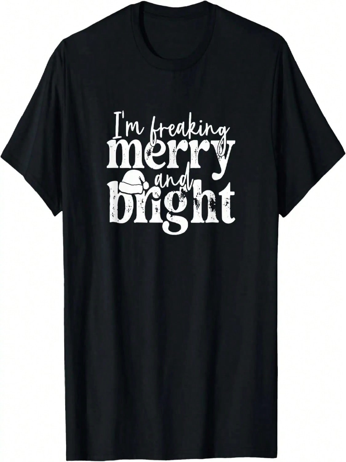I m Freaking Merry And Bright, Funny Sarcastic Christmas T-Shirt S разноцветный