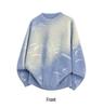 2025 Winter Bamboo Leaf Jacquard Sweater: Round Neck, Loose Fit, Retro Knit Pullover
