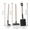 3Pcs/Set Gardening Tools Set 1:12 Dollhouse Miniature Doll House Outdoor Decor