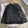 Women Autumn Winter Soft Puffer Jacket Casual Loose Single Breasted Duck Down Coat Female