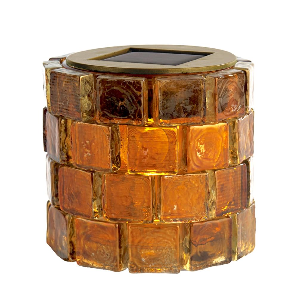 

Kisima Igloo Solar Garden Light Amber Approximately Size 9 H8.5 KL-10432