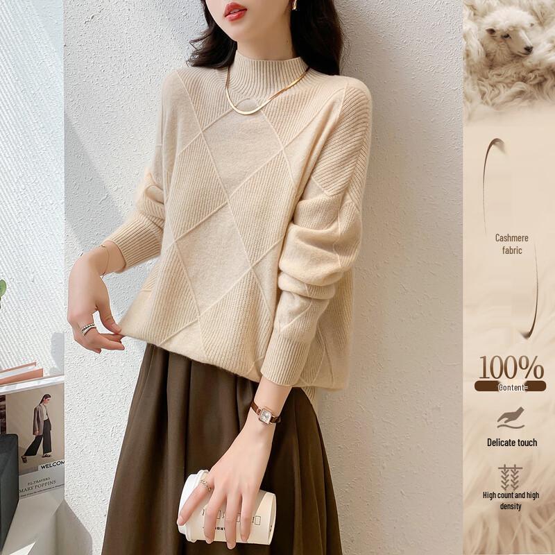 

Mokana Women s Long Sleeve Cashmere Sweater One Size