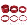 6Pcs Mountain Road Bike Headset Spacer Bikes Headset Stem Spacer for 1 1/8 Inch Bike Accessories Sturdy Headset Mount Spacer