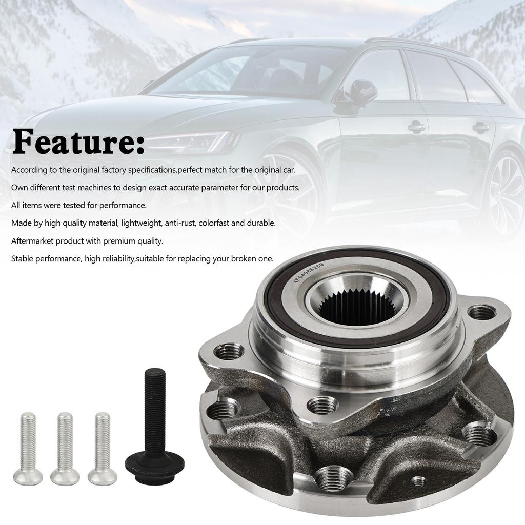 Front Wheel Bearing Hub 4F0498625B For A6 A6 Allroad C6 4F2 4F5 R8 422 423